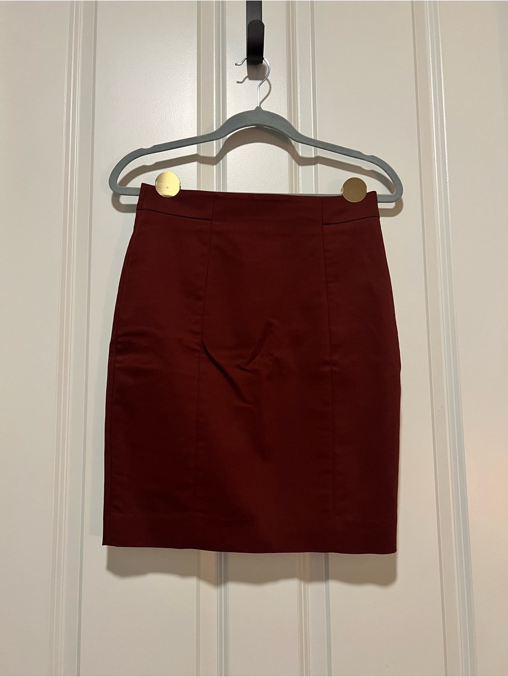 H&M Deep Burgundy Pencil Skirt
